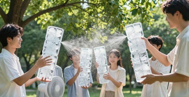 大冰块降温方法_江干区夏季防暑降温大冰块_大冰块户外活动使用时长